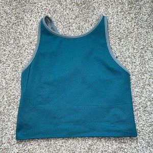 Athleta green cropped tank